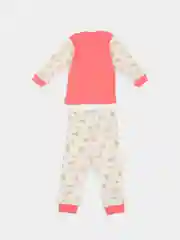 Коралловый комплект из хлопка для новорождённого: кофточка и штанишки