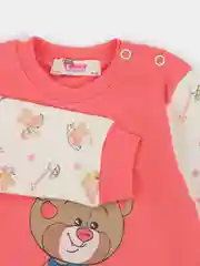 Коралловый комплект из хлопка для новорождённого: кофточка и штанишки