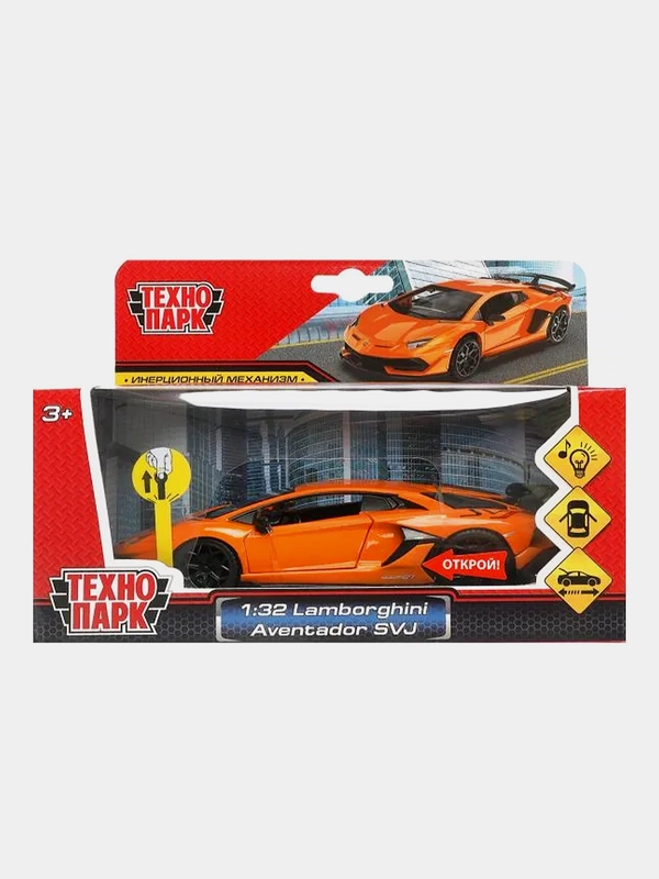 Металлическая модель ТехноПарк "Lamborghini Avendator SVJ", 15,5х4х7 см