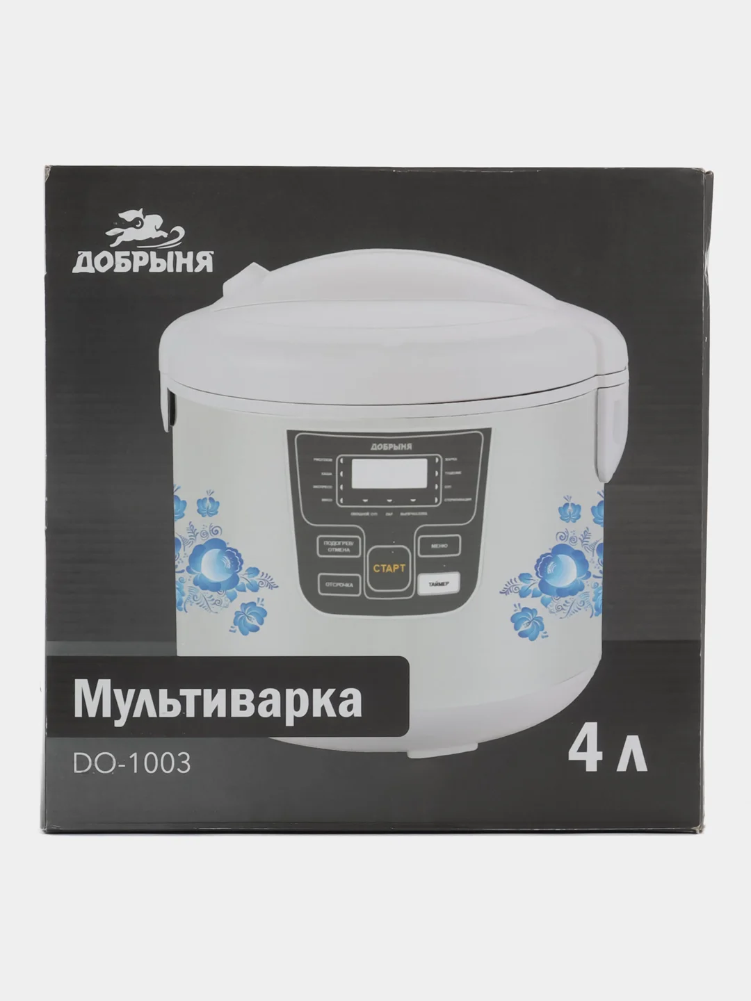 Мультиварка Добрыня DO-1003 700 Вт4 л(гжель) электронное Поддержание тепла