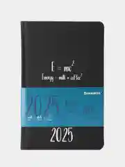 Ежедневник датированный 2025 Brauberg, планер планинг записная книжка А5, под кожу