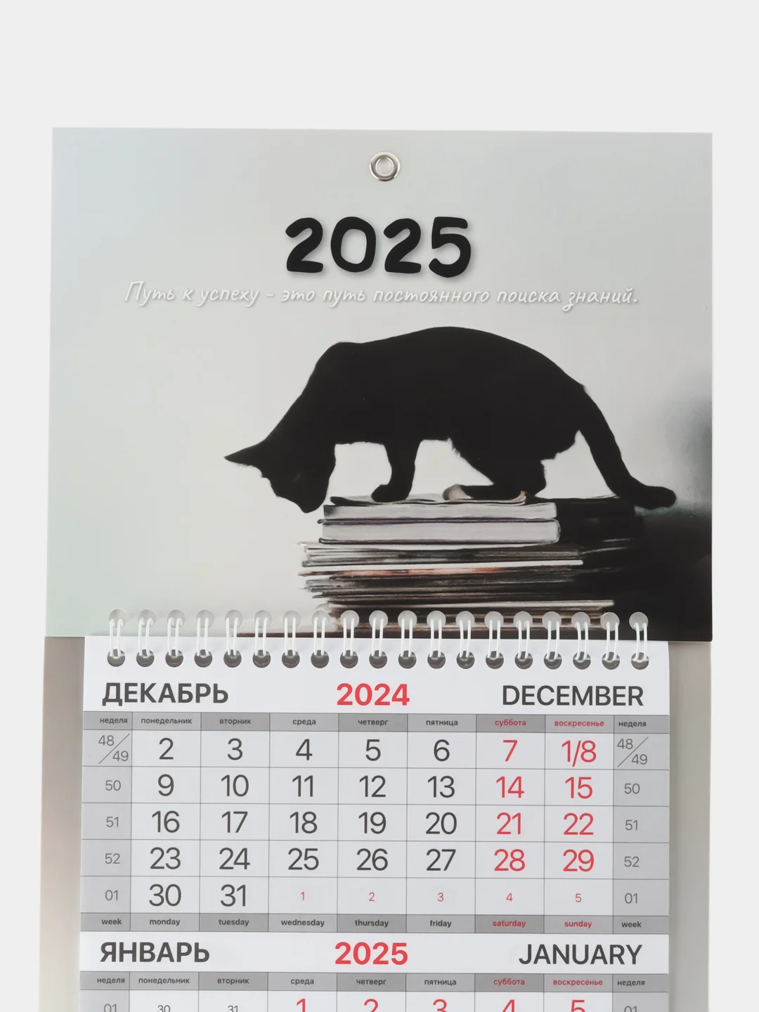 Календарь настенный квартальный отрывной 2025 Brauberg Smart cat, 116123