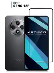 Прозрачный 1-2 шт стекло для Oppo Reno 12F защитное ROSCO прозрачное олеофобное с черной рамкой