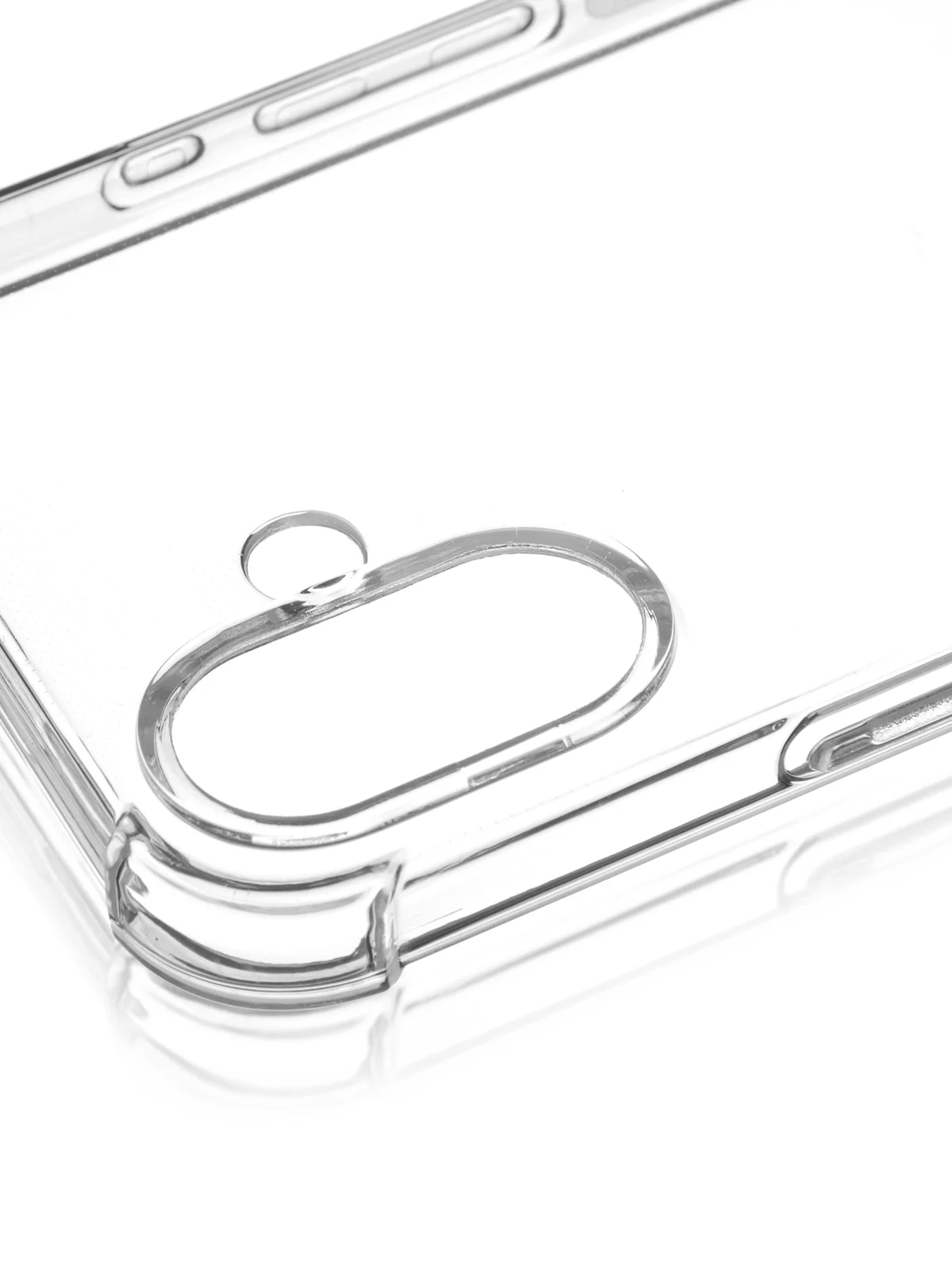 Прозрачный чехол для iPhone 16 Plus противоударный силиконовый ROSCO прозрачный с усиленными углами