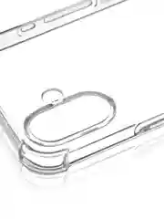Прозрачный чехол для iPhone 16 Plus противоударный силиконовый ROSCO прозрачный с усиленными углами