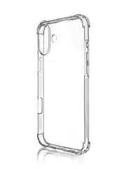 Прозрачный чехол для iPhone 16 Plus противоударный силиконовый ROSCO прозрачный с усиленными углами