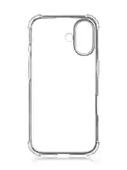 Прозрачный чехол для iPhone 16 противоударный силиконовый ROSCO прозрачный с защитой камер, углами