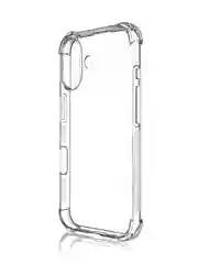 Прозрачный чехол для iPhone 16 противоударный силиконовый ROSCO прозрачный с защитой камер, углами