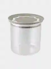 Серый металлик контейнер / банка для сыпучих продуктов 0.6л с вакуумной крышкой