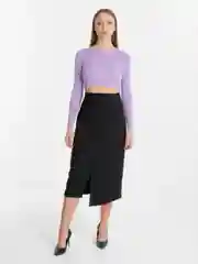 Черный юбка карандаш женская классическая