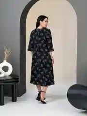 Черный платье женское А-силуэта, большие размеры