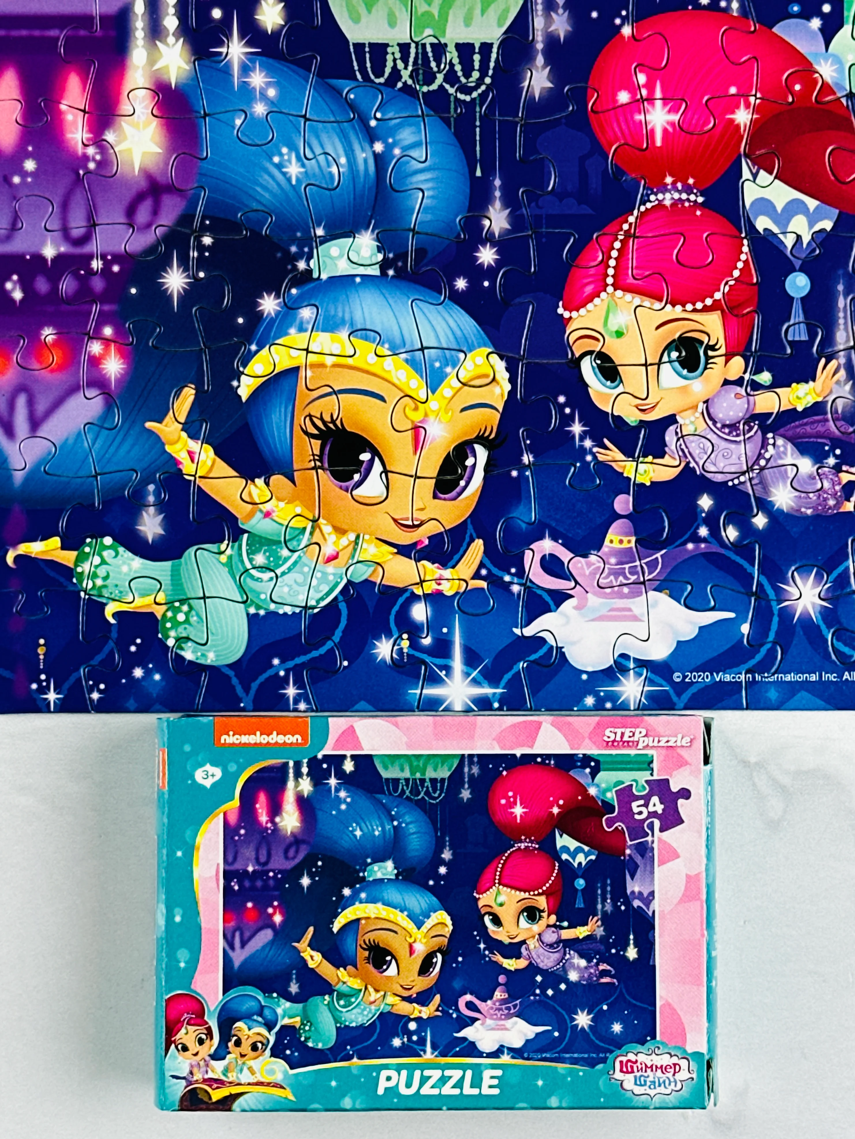 Пазл картонный мини 54 для малышей Мозаика puzzle 35 Шиммер и Шайн игра развитие моторики
