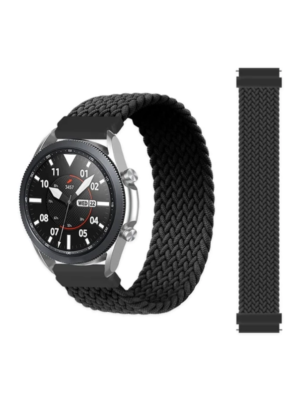 Плетеный нейлоновый ремешок / монобраслет для Xiaomi Amazfit Bip / Huawei / Samsung 20 мм