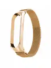 Розовый металлический ремешок для Xiaomi Mi Band 7 миланская петля сяоми ми банд фитнес браслет
