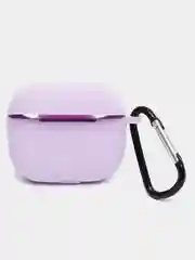 Красный чехол Apple Airpods 3 с карабином силиконовый аирподс
