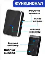 Звонок беспроводной, дверной, без батареек