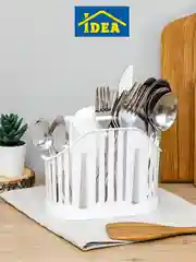 Белый сушилка для столовых приборов 3-х секционная IDEA