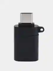 Черный адаптер переходник USB Type C на USB 3.0 otg