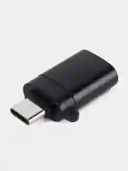 Черный адаптер переходник USB Type C на USB 3.0 otg