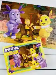Пазл Лунтик 104 Мозаика Игра Мульт Луня Мила Кузя Паззл