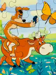 Фигурный макси пазл для малышей Простоквашино Матроскин