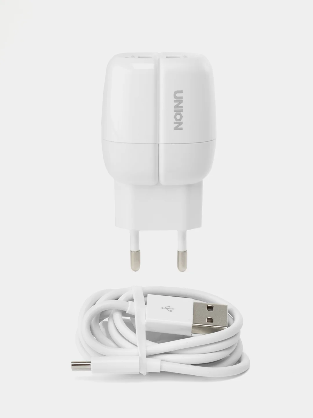 Белый зарядник Зарядка Зарядное устройство Тайп си СЗУ 2USB Charging 2.4A 2 входа блок питания
