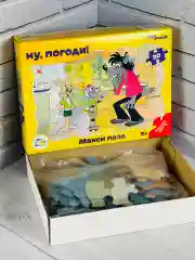 Фигурный макси паззл Ну погоди заяц волк 30 дет мультфильм