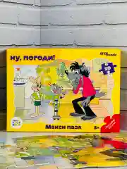 Фигурный макси паззл Ну погоди заяц волк 30 дет мультфильм