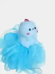 Голубой мочалка детская с игрушкой