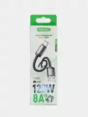 Кабель Type-C, Micro-Usb тканевый 120W с быстрой зарядкой зарядник тайпси Type c Usb-C