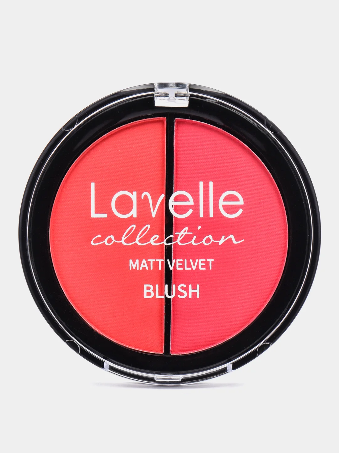 Тёмно-бордовый lavellecollection Румяна для лица, 2-цветные компактные, тон 04 ягодный