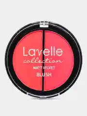 Тёмно-бордовый lavellecollection Румяна для лица, 2-цветные компактные, тон 04 ягодный