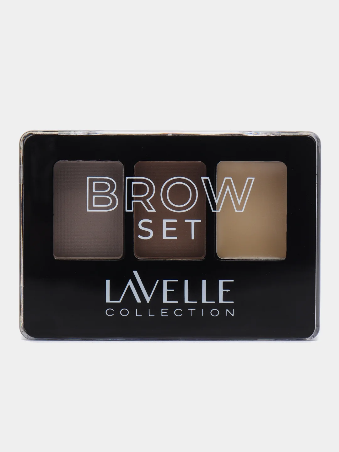 Бежевый lavellecollection Тени для бровей с воском для фиксации, тон 03