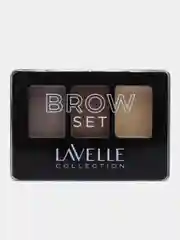 Бежевый lavellecollection Тени для бровей с воском для фиксации, тон 03