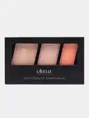 Разноцветный lavellecollection Палетка для контуринга Few steps скульптор, румяна, хайлайтер 03 rose
