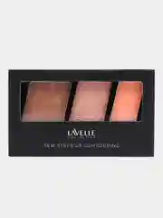 Разноцветный lavellecollection Палетка для контуринга Few steps скульптор, румяна, хайлайтер 02 peach
