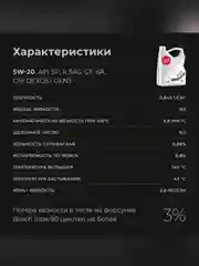 Масло моторное ВМПАВТО Modern 5W-20, GF-6A, SP, канистра 4 л