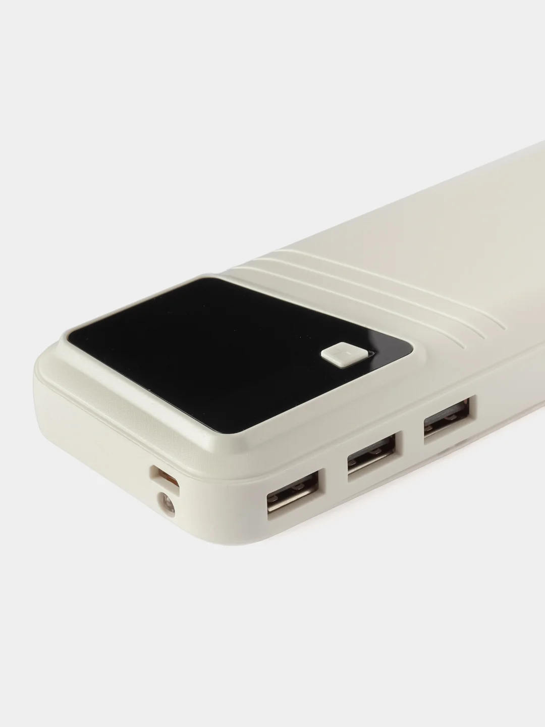 Белый повербанк, внешний аккумулятор 5 АКБ 18650 портативный Power Bank макс емоксть20000 mAh