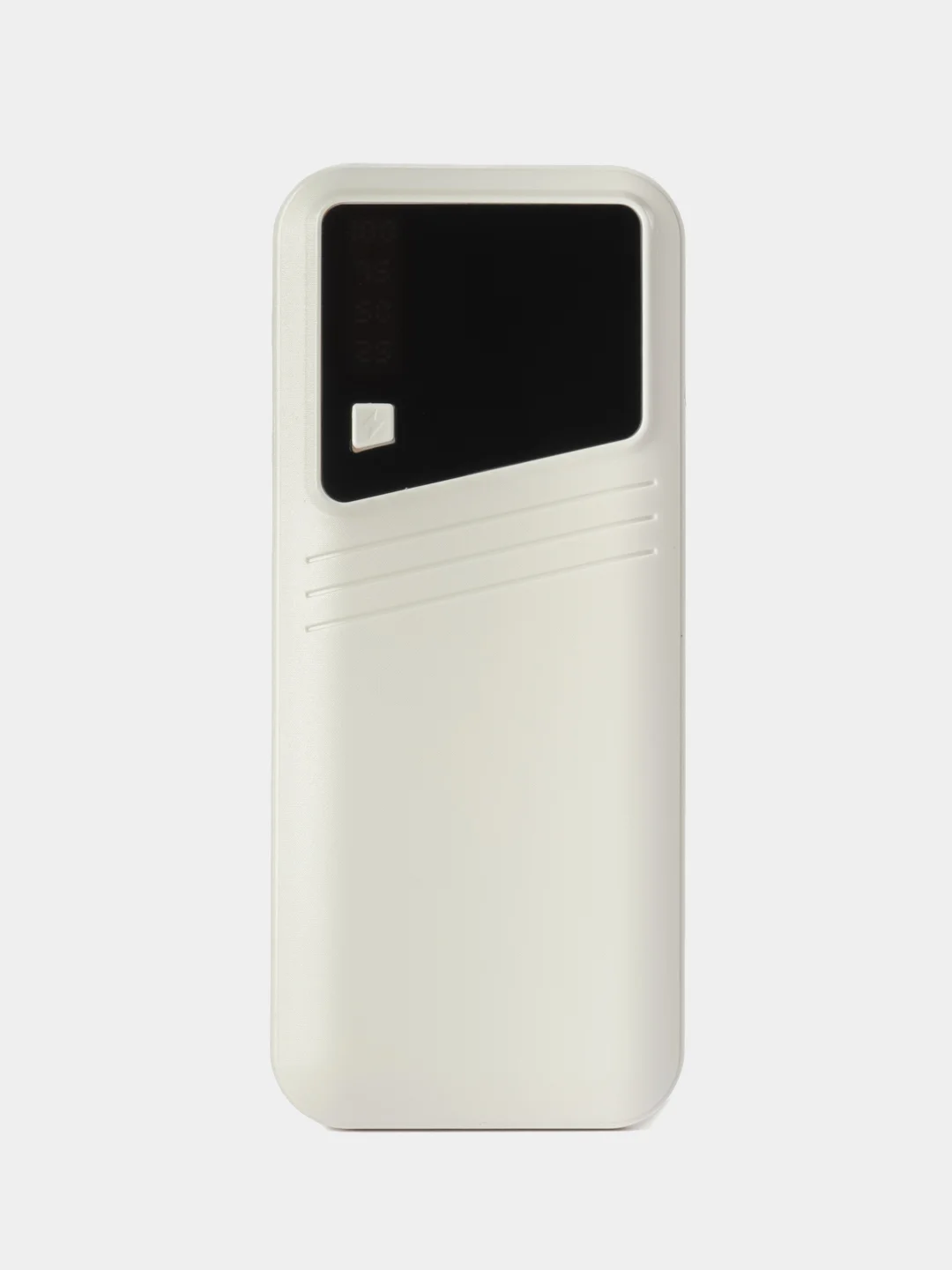 Белый повербанк, внешний аккумулятор 5 АКБ 18650 портативный Power Bank макс емоксть20000 mAh