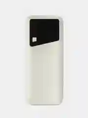 Белый повербанк, внешний аккумулятор 5 АКБ 18650 портативный Power Bank макс емоксть20000 mAh