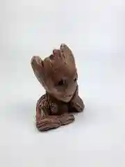Коричневый кашпо из гипса Грут