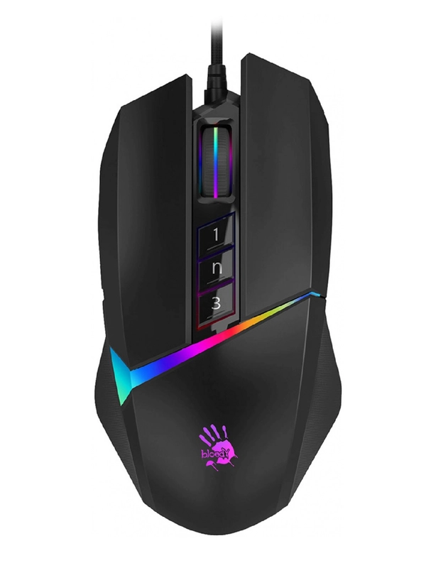 Мышь A4TECH Bloody W60 Max, игровая, проводная, USB, черный, W60 Max, black
