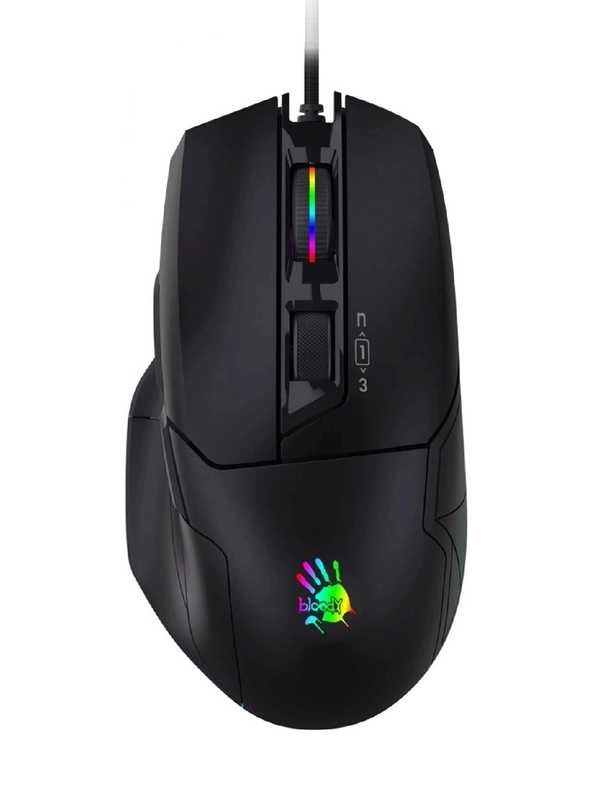 Мышь A4TECH Bloody W70 Max, игровая, оптическая, проводная, USB, черный
