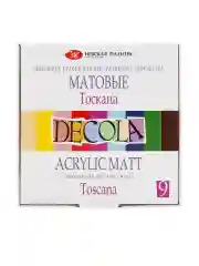Белый акриловые краски матовые "Тоскана" 9 цветов Невская палитра