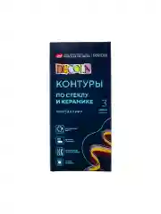 Белый контуры по стеклу и керамике 3 цвета Невская палитра