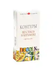 Белый контуры по стеклу и керамике 3 цвета Невская палитра