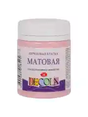 Акриловая краска матовая 50 мл светло-розовая