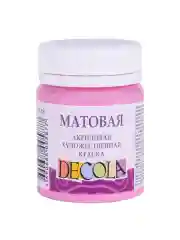 Акриловая краска матовая 50 мл розовая