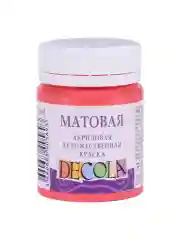Акриловая краска матовая 50 мл коралловая