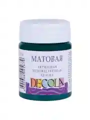 Акриловая краска матовая 50 мл изумрудная